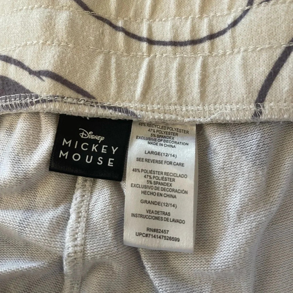 Women’s Disney Mickey Mouse purple print pajama lounge pants Size Large - Picture 4 of 4